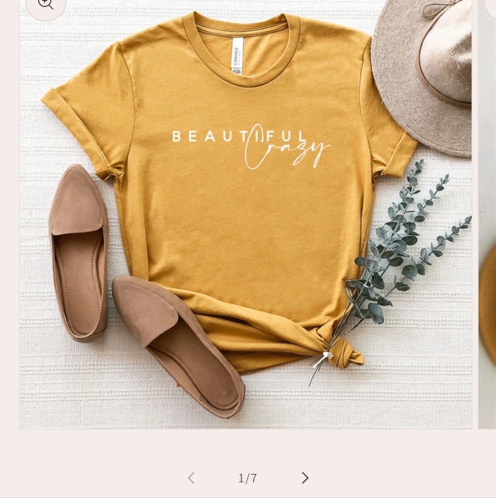 BEAUTIFULLY CRAZY TSHIRT XL, NWOT
